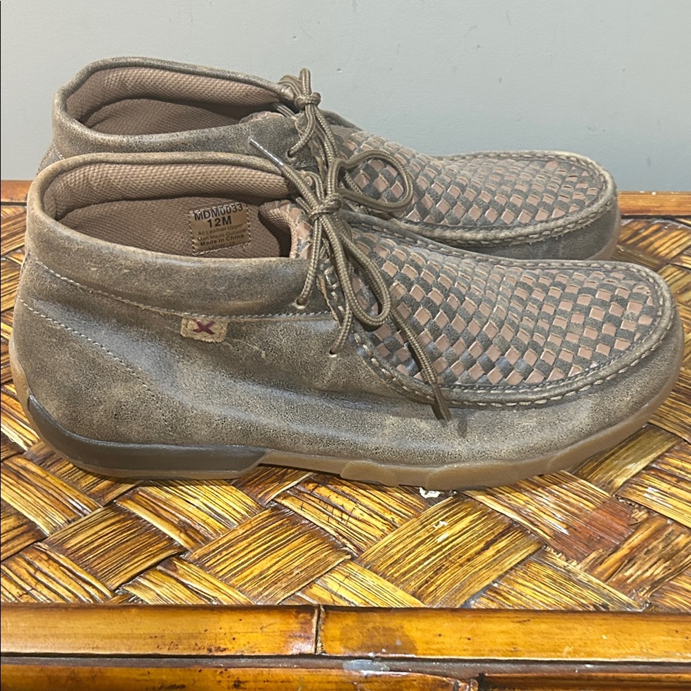 Twisted X Tan and Brown Chukka Boots - Picture 2 of 4